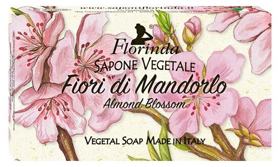 Мыло FLORINDA Fiori Di Mandorlo, 200 г - фотография № 1