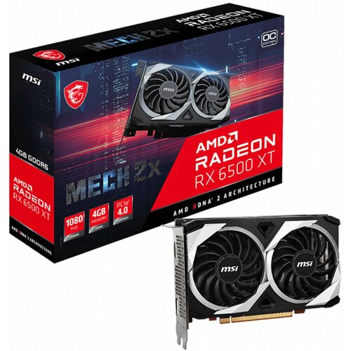 Видеокарта MSI RX6500XT MECH 2X 4G OC