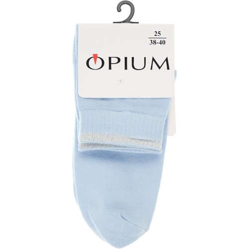 фото Носки opium, размер 38;39;40, голубой, белый