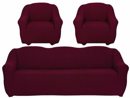 Комплект чехлов "Жаккард" на 3-х местный диван и 2 кресла без оборки