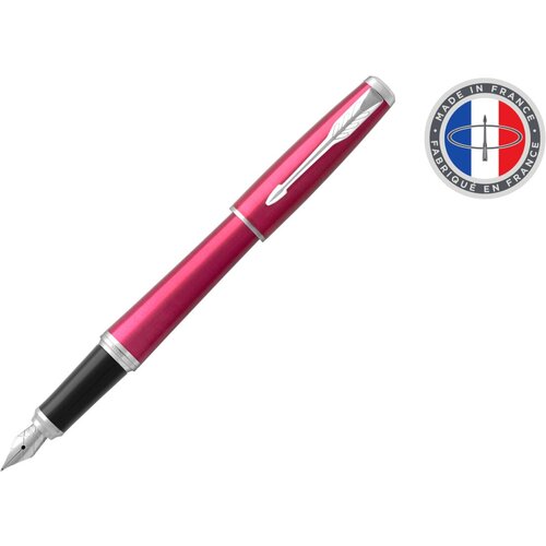 Ручка перьевая Parker Urban Core F309 (CW1931599) Vibrant Magenta CT F сталь нержавеющая подар. кор. ручка перьевая parker urban core f309 nightsky blue ct перо f 1931598