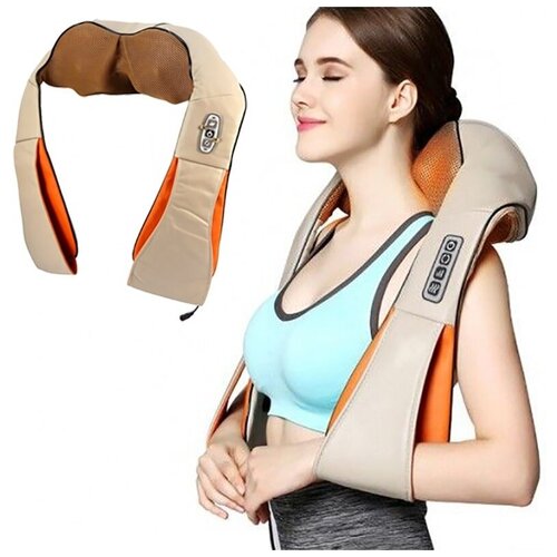 Универсальный массажер для шеи, плеч и спины / Электрический массажный воротник с прогревом