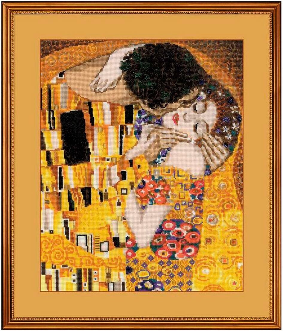 1170 Набор для вышивания Риолис 'Поцелуй', по мотивам картины Г. Климта', 30*35 см