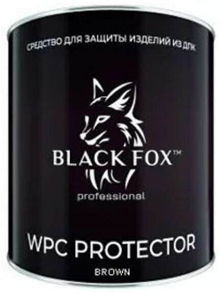 ТД "Кубанские Краски" Масло Black Fox WPC Protector для террасной доски ДПК 2,5л (коричневое)