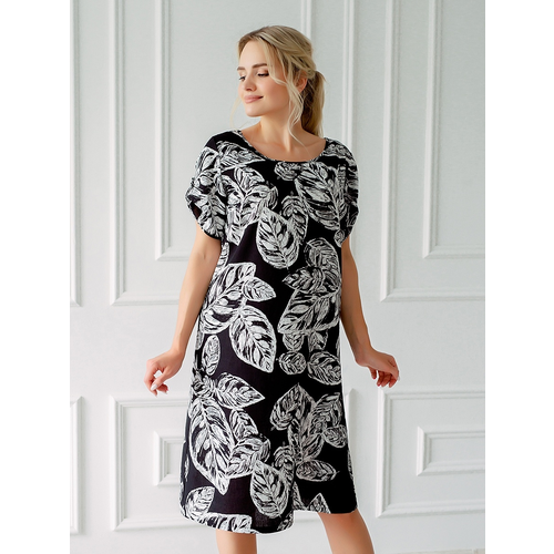 Платье Текстильный Край, размер 48, черный