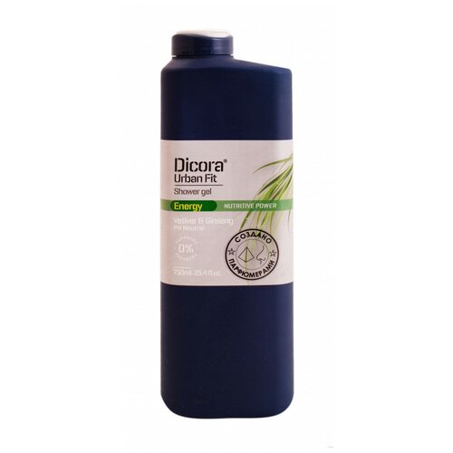 Гель для душа Dicora Vetiver & ginseng, 750 мл гель для душа dicora uf detox vetiver