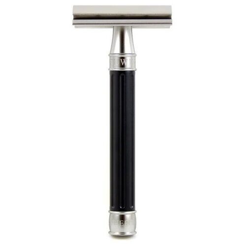 Т-образная бритва Edwin Jagger DESSGA6BL, сменные лезвия 5 шт. т образная бритва rockwell razors 6c white chrome сменные лезвия 5 шт