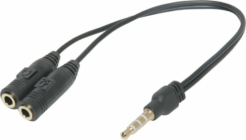 Аксессуар Defender Headset 3.5mm Jack 4pin - 2x3.5mm Jack 15cm 63012