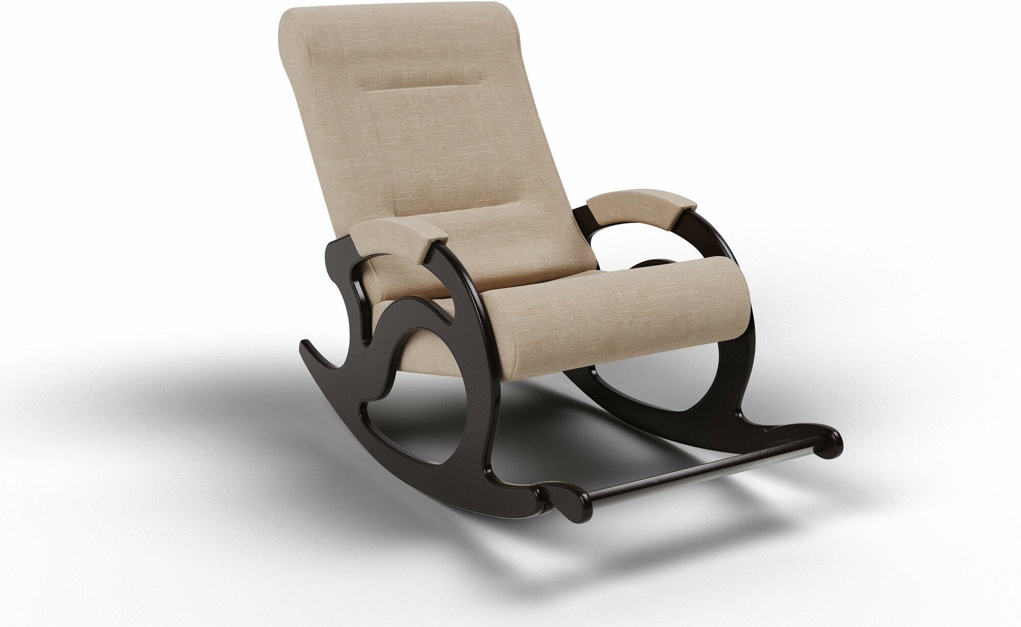 Кресло-качалка с подножкой для дома и дачи для дома и дачи обичка велюр 64x90 см