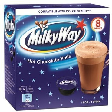 Горячий шоколад Milky Way, 8 капсул х 17 г