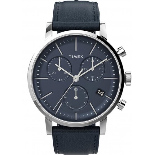 Наручные часы TIMEX, синий, серебряный