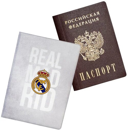 Обложка для паспорта ZEKEKS, белый, синий
