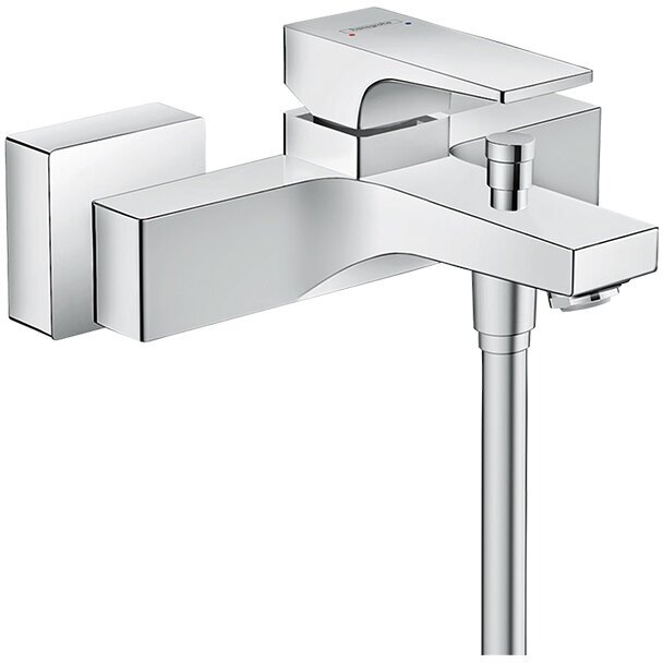 Смеситель для ванны Hansgrohe Metropol 32540700 матовый белый - фотография № 3