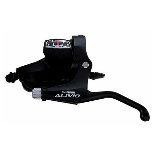 тормозная ручка shimano alivio t4000 левая серебро Шифтер Shimano ALIVIO ASTM410LBL, 2-8109