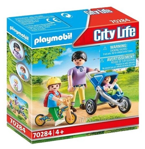 Конструктор Playmobil City Life 70284 Мама с детьми, 17 дет.