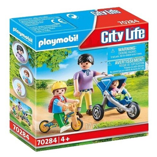 Конструктор Playmobil City Life 70284 Мама с детьми, 17 дет. конструктор playmobil city life 5641 магазин для серфингистов