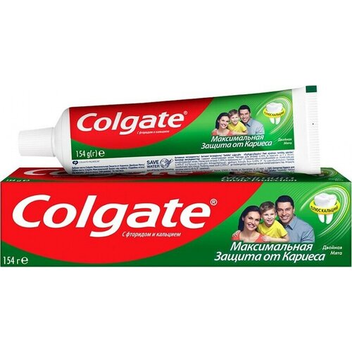 зубные пасты colgate зубная паста elmex защита от кариеса Colgate Зубная паста Максимальная защита от кариеса Двойная мята, 100 мл