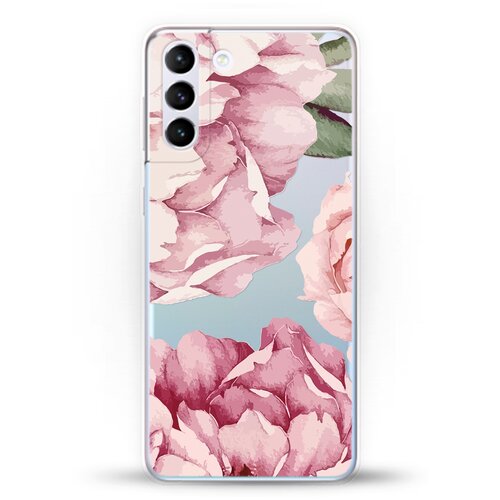 фото Силиконовый чехол пионы на samsung galaxy s21+ andy & paul