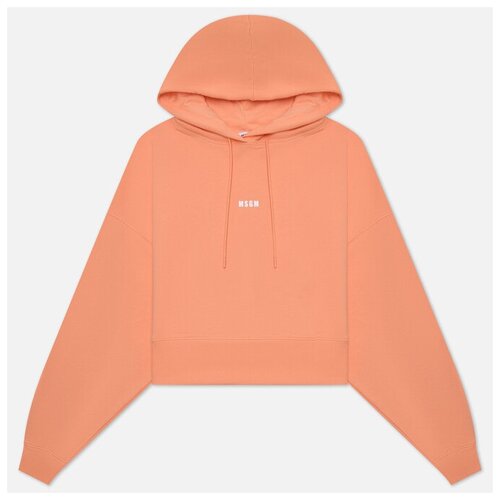 Женская толстовка MSGM Classic Micrologo Seasonal Hoodie оранжевый, Размер L