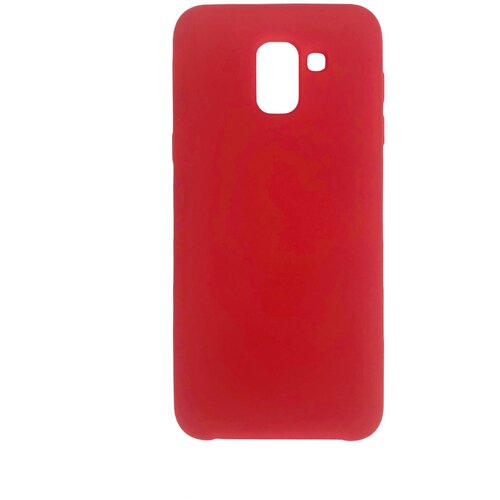 Чехол Накладка Silicon Case для Samsung SM-J600 Galaxy J6 (2018), красный чехол накладка silicon case для samsung sm j610 galaxy j6 2018 красный