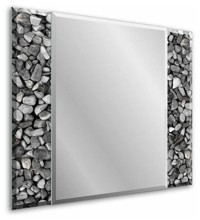 Зеркало в ванную, настенное, влагостойкое, серый камень - фотография № 9