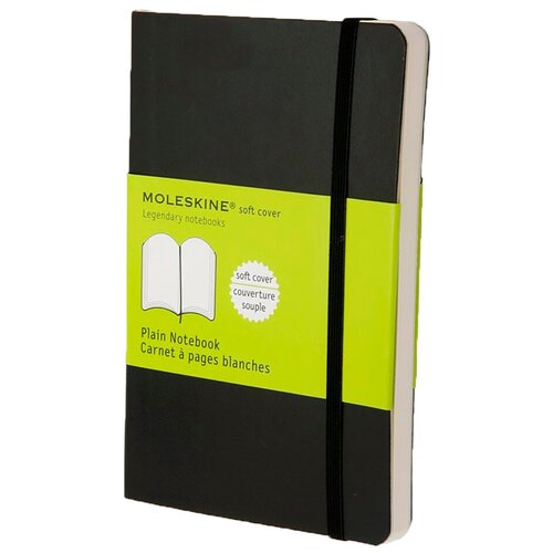 Блокнот Moleskine CLASSIC SOFT QP613 Pocket 90x140мм 192стр. нелинованный мягкая обложка черный