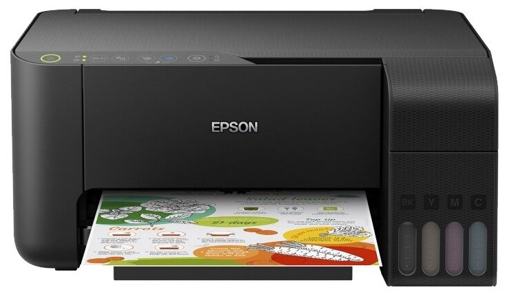 МФУ струйное Epson L3150, цветн., A4, черный