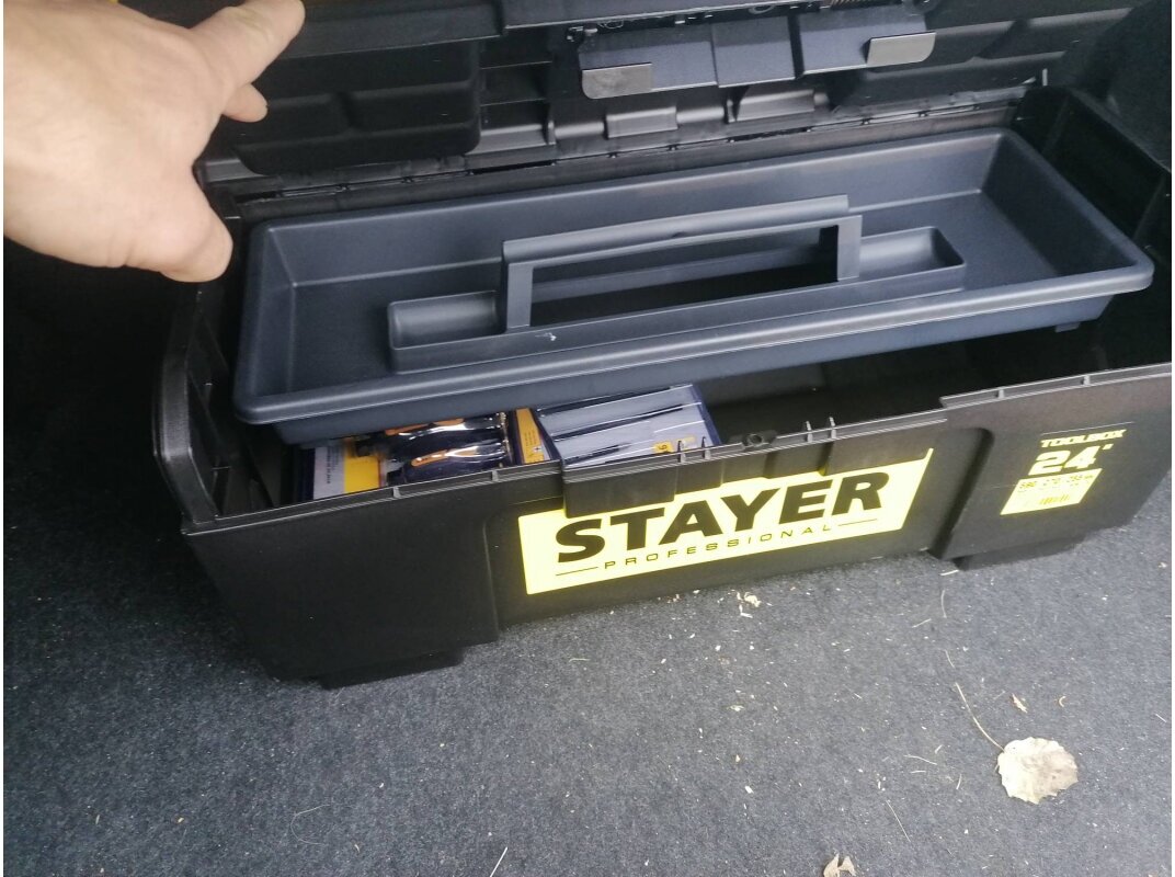 Пластиковый ящик для инструмента STAYER - фото №14