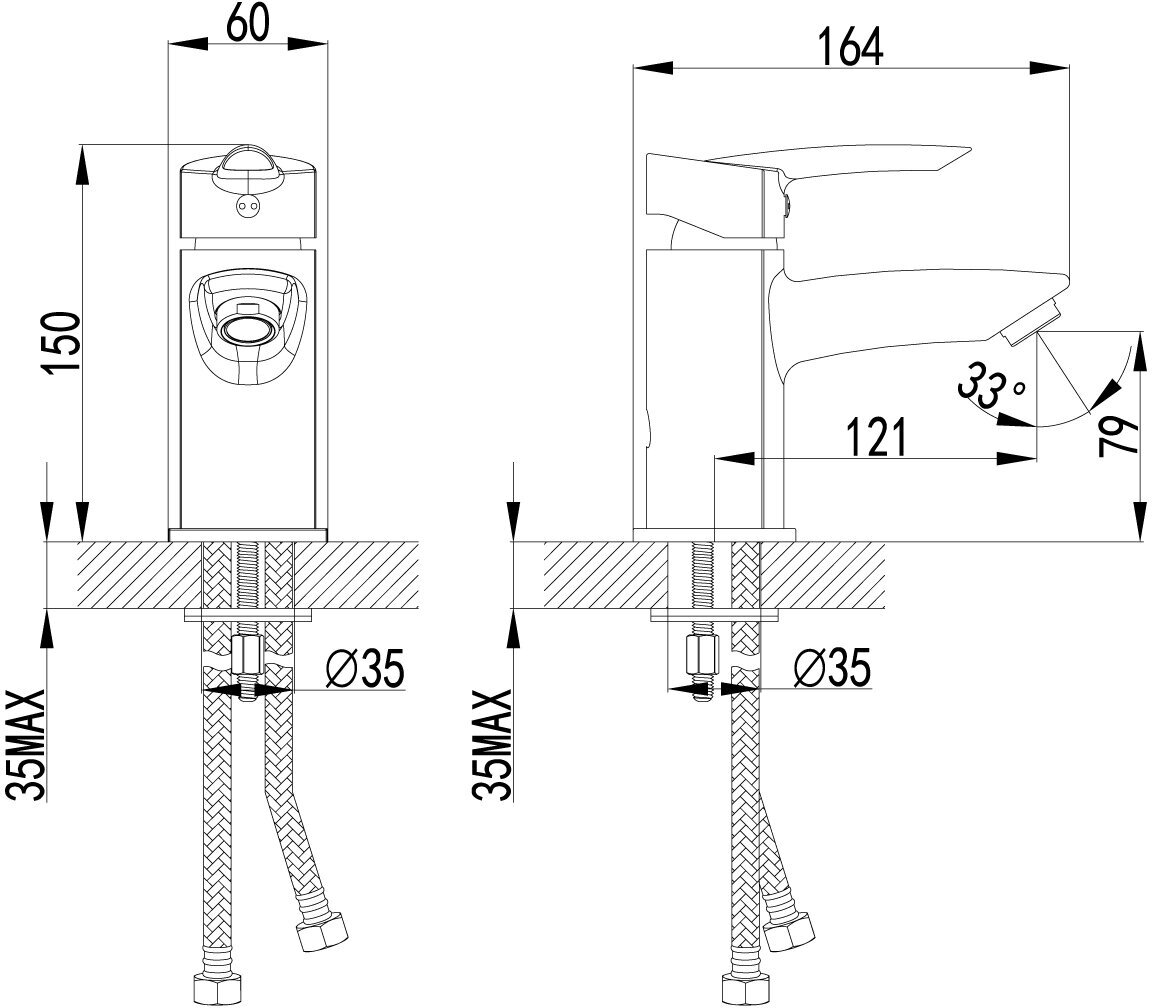 Смеситель Lemark Mars LM3506C для раковины