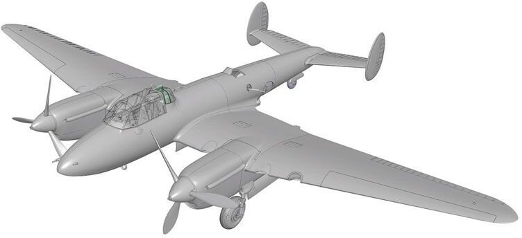 Сборная модель ZVEZDA Пикирующий бомбардировщик Пе-2, 1/48