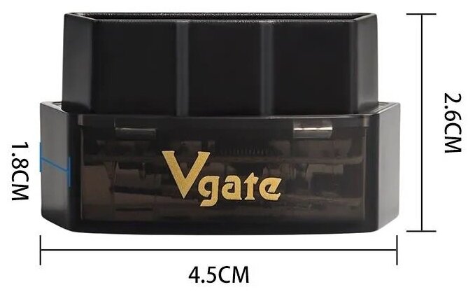 Автосканер Vgate iCar Pro ELM327 Bluetooth 40 (iOS Android) v23 OBD 2 адаптер