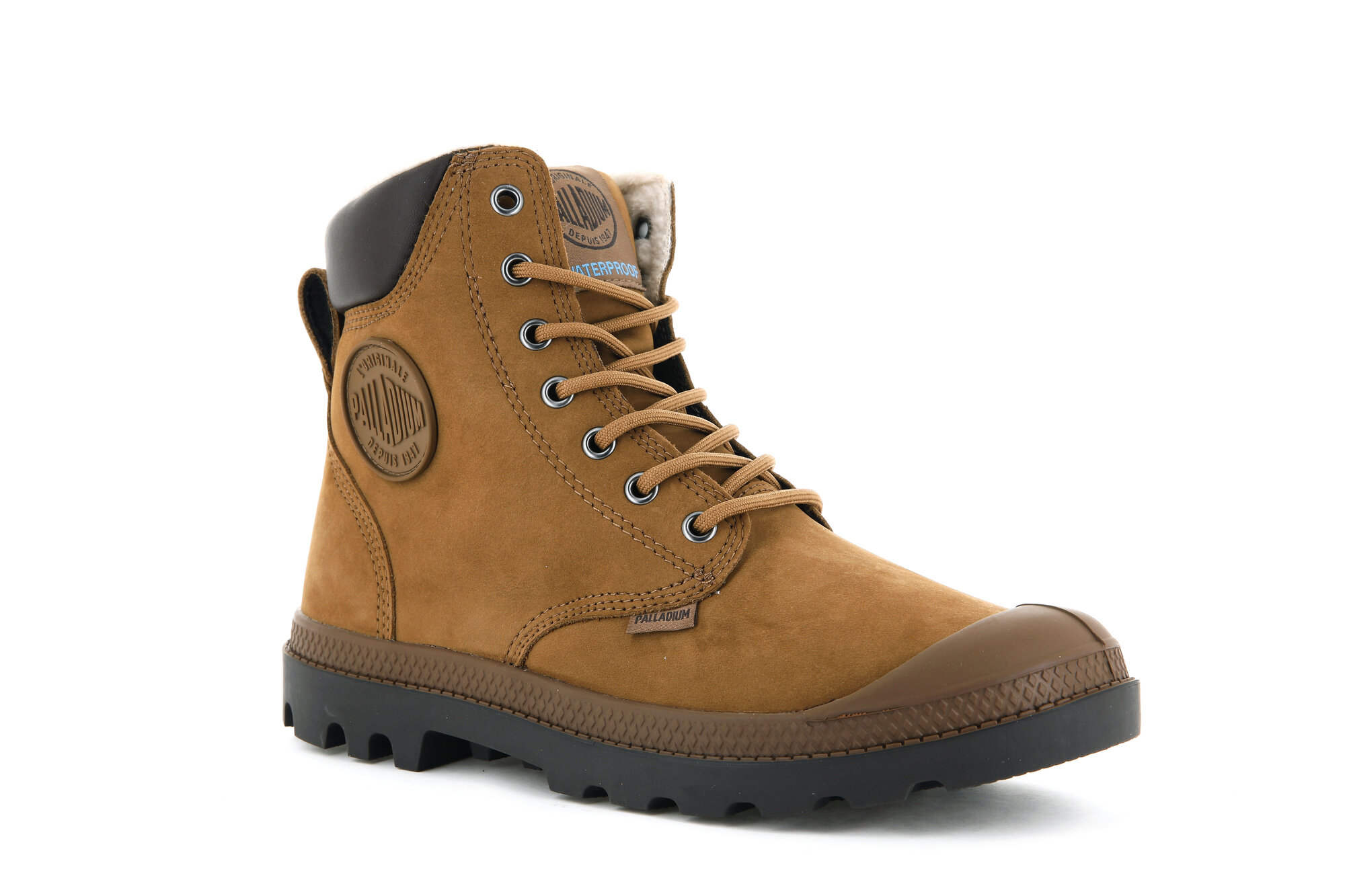 Ботинки хайкеры Palladium PAMPA SPORT CUFF WPS, размер 42, коньячный — фото 1
