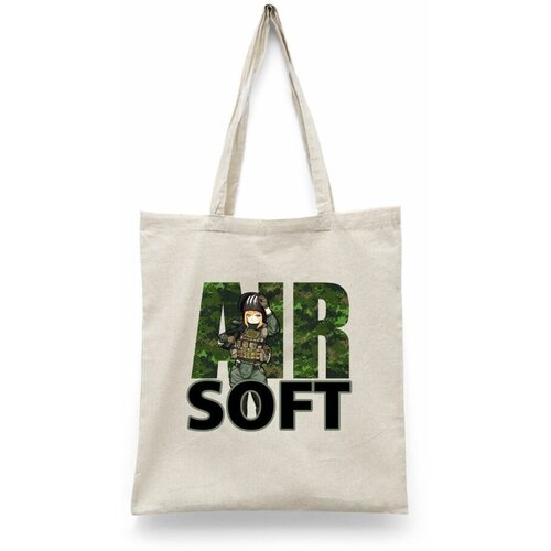 фото Сумка-шоппер унисекс каждому своё "аниме/тян/тарков" черная