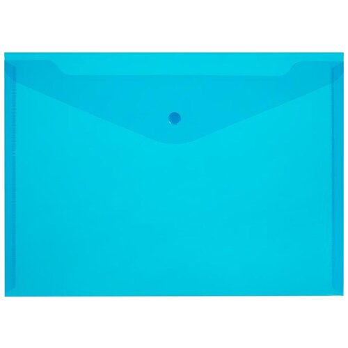 Купить Папка-конверт Attache Economy Элементари на кнопке А4 синяя 0.18 мм (10 шт в уп) 1026495