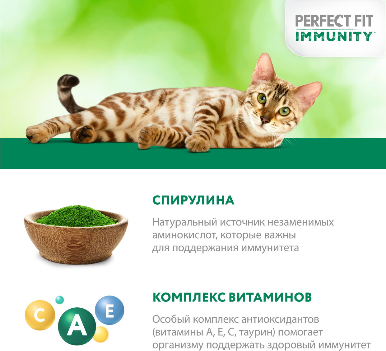 Perfect Fit Immunity влажный корм для иммунитета кошек, с индейкой в желе и спирулиной (28 шт в уп), 75 гр. - фотография № 8