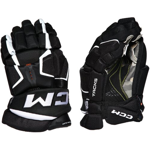 щитки хоккейные ccm sg as v sr p 14 Перчатки игрока муж. HG AS-V PRO GLOVES SR BK/WH (13)