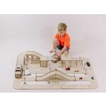 Детский деревянный трек для игрушечных машинок - изображение