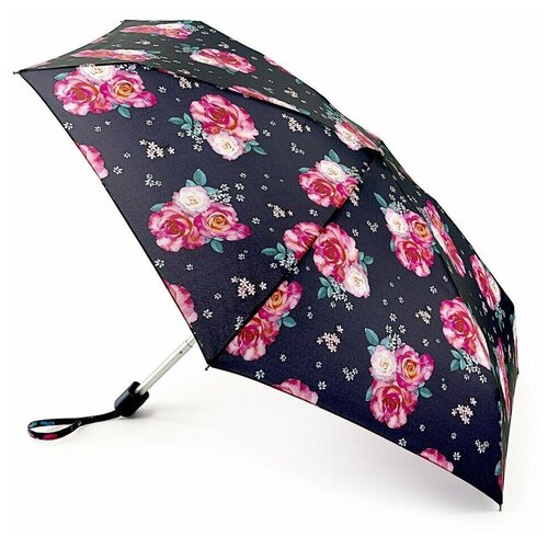 Мини-зонт FULTON, мультиколор, синий зонт fulton l501 4036 meow черный женский