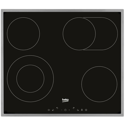 Электрическая варочная панель Beko HIC 64403 TX с рамкой цвет панели черный цвет рамки серебристый 2802500₽