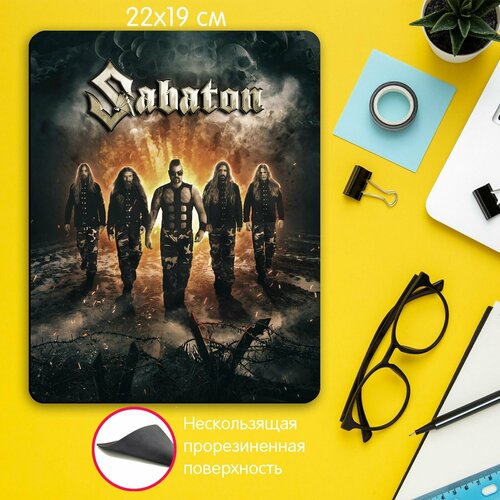 Игровой коврик для мыши рок металл группа Sabaton игровой коврик для мыши рок металл группа sabaton