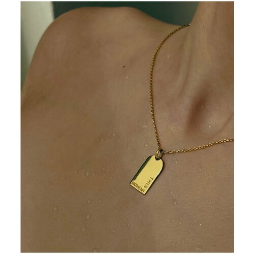 Кулон TwoMe - A f f i r m a t i o - This moment (серебро 925п, позолота 750п.)