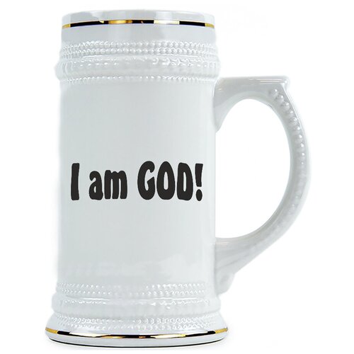 фото Пивная кружка i am god! drabs