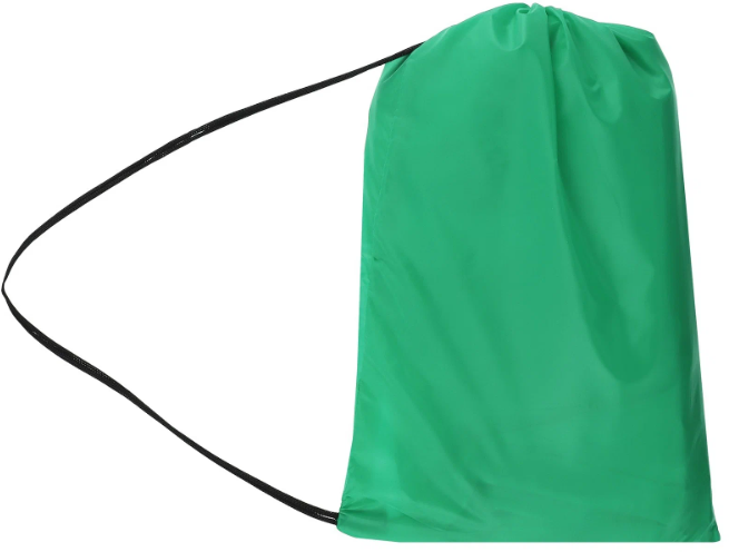 Надувной диван-лежак зеленый / Ламзак для отдыха пляжный с сумкой нейлоновый 240х70 - фотография № 3