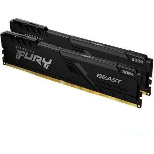 Модуль памяти Kingston DRAM 64GB 3600MHz DDR4 CL18 DIMM Kit of 2 FURY Beast Black KF436C18BBK264 2705800₽