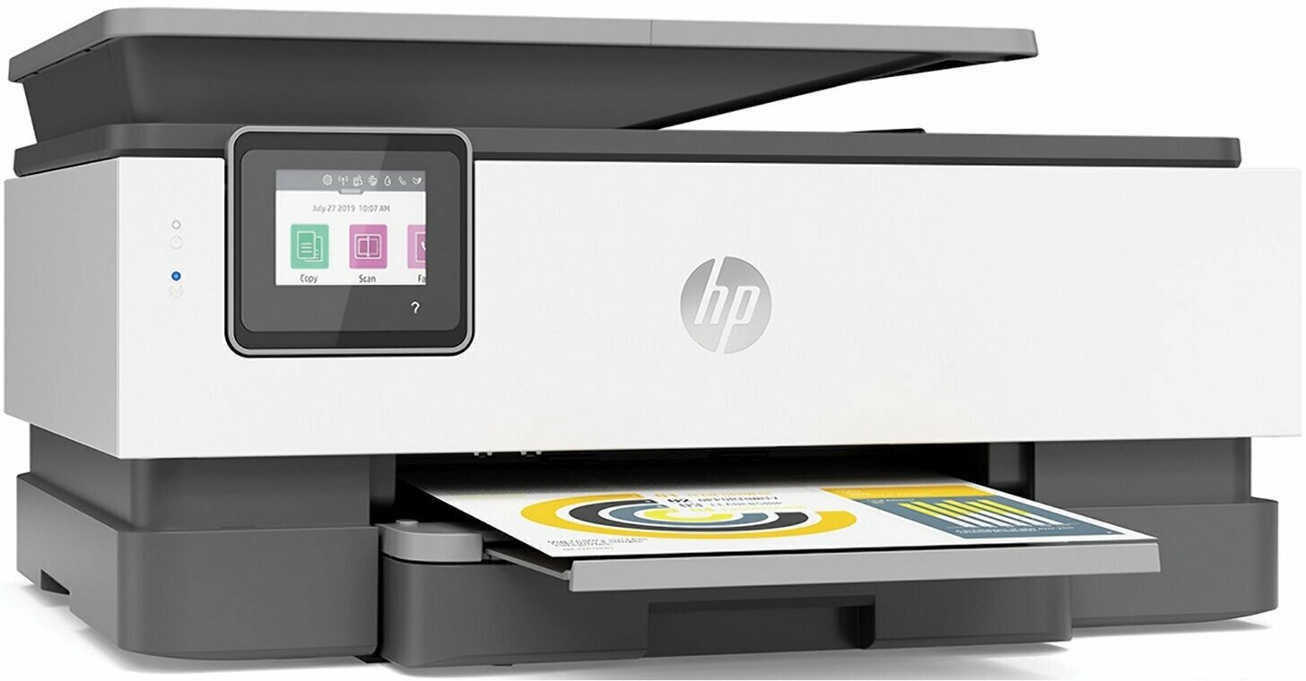 МФУ струйный HP OfficeJet 8023 (1KR64B) A4 Duplex WiFi черный/белый - фото №20