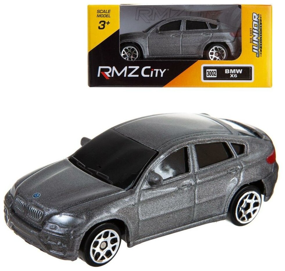 Машинка металлическая Uni-Fortune RMZ City 1:64 BMW X6, Цвет Серебристый