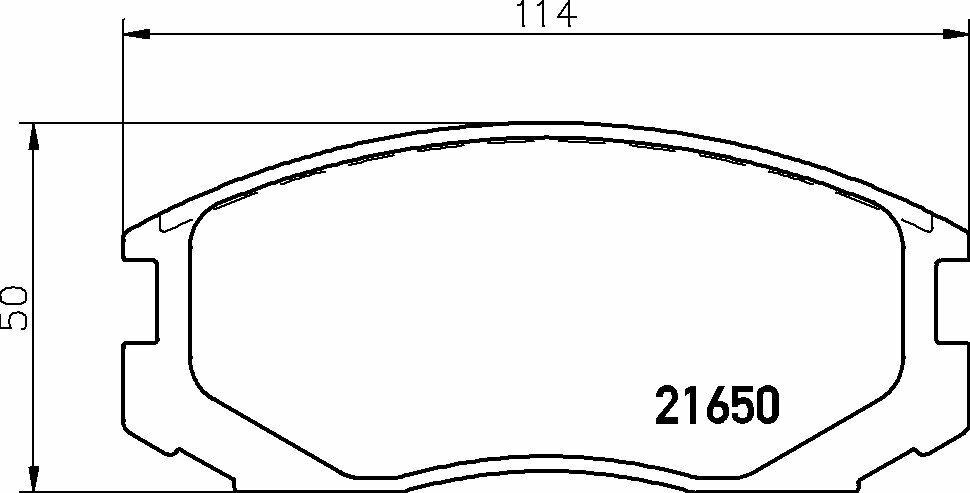 Колодки тормозные дисковые перед PF 6416 NISSHINBO NP3003