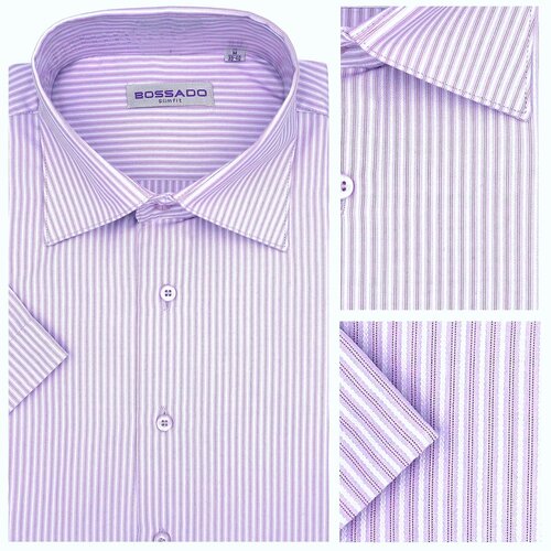 Рубашка Bossado, размер M, фиолетовый рубашка bossado размер l фиолетовый