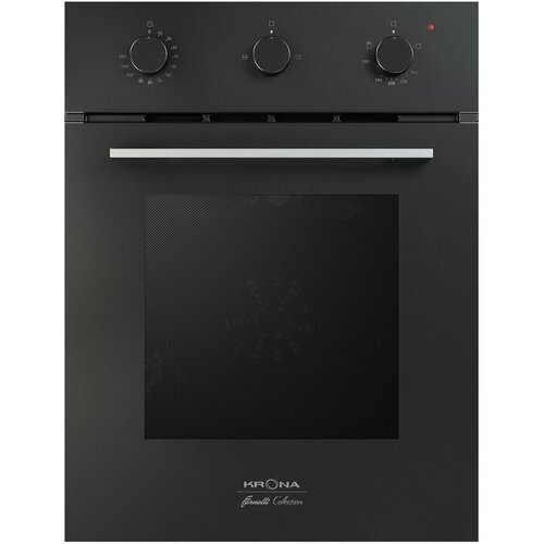 Духовой шкаф KRONA STRETTO газовый гриль черный 45 см 5-летняя гарантия 60290₽