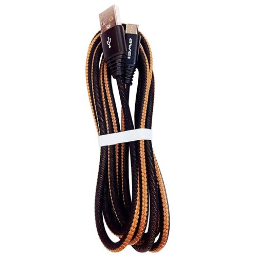 Кабель Awei USB - microUSB (CL-55), черный кабель awei usb microusb cl 10 серый
